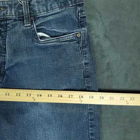 Urban Star Jeans Mens 32x30 Dark Wash Straight Leg Stretch Denim Blue Y2K Street - Picture 7 of 15